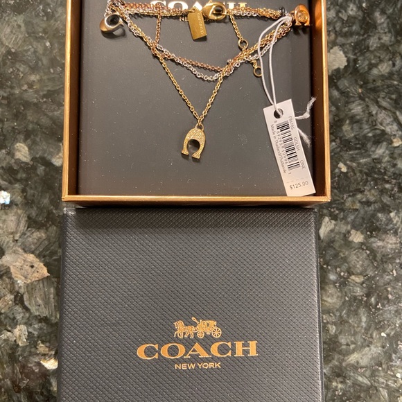 Coach Gold Silver Rose gold 3 Layer bracelet NWT - Picture 8 of 8